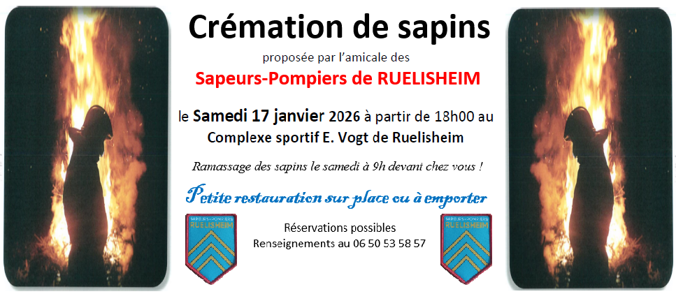 Crémation des sapins